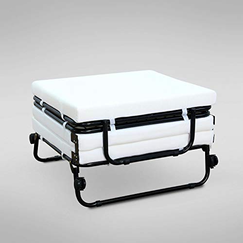 Heavens Tvcz Convertible Ottoman Folding Sleeper Mattress Couch Sofa Lounge Beds w/Casters Rolling Use During Sleepovers Or Social Gatherings