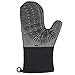 OXO INTERNATIONAL Good Grips 1147907 Oven Mitt with Magnet, Silicone, Multi-Layer Fabric, Black/Licorice