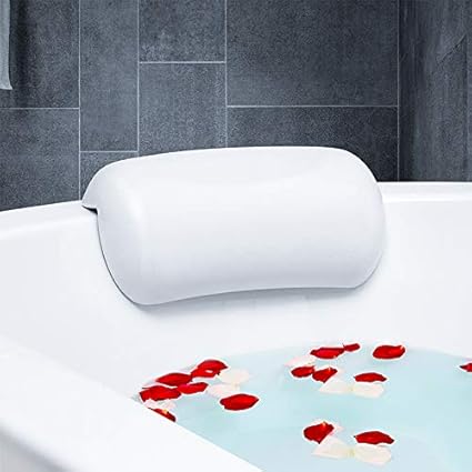 Coussin De Bain Baignoire Blanche Impermeable De Bain Oreillers Repose Tete De Baignoire Confortable Avec Ventouse Amazon Fr Sports Et Loisirs