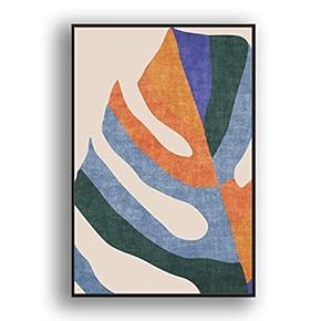 Framed Abstract for Living Room Bedroom Color Block for