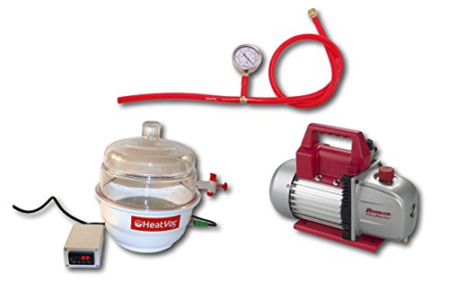 HeatVacXL w/ 5cfm Pump - Heated Vacuum Chamber - Best Digital Temp Accuracy - Extract Degas Solvent Concentrate Purge Oil Pen Blanks - Thumbnail 7