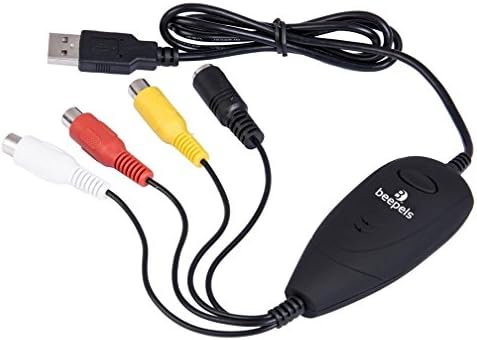Beepels USB 2.0 Video Capture Adapter for Windows Xp, 2000, Vista, Window 7, Window 8 (Updated Version)
