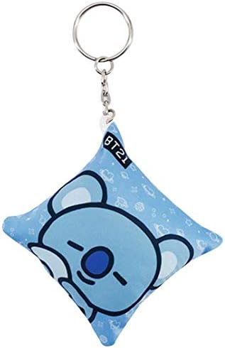 aixingwuzi Wonderful KPOP BTS BLACKPINK GOT7 EXO TWICE SEVENTEEN Throw Pillows Keychain Photo Mini Cushion Key Chain Keychain ( KOYA)
