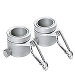 Kiartten Upscale Aluminum Rotating Mounting Rings - 2 pieces - 1 inch Diameter Flagpole Rotating Rings, Aluminum Alloy Material Never Rust, Whole parts are Rust Prevention Metal. Upscale Package. (A)