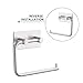 KES Toilet Paper Holder Self Adhesive SUS 304 Stainless Steel Storage Bathroom Kitchen Paper Towel Stick Rotating Rod Tissue Roll Hanger Contemporary Style, Brushed Finish 2 Pack, A7070-2-P2