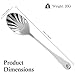 TRUSBER Stainless Steel Teaspoons, Vintage Shell Shape Stir Spoons for Coffee, Espresso, Cappuccino, Desserts, Sugar, Demitasse, Afternoon Tea, Kitchen and Bar, Small, Silver (Pack of 6)