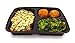 Fully Cooked Complete Meal Heat and Serve - Grilled Chicken, Rice Balls and Broccoli Rabe Made Fresh Daily - 1.4 Pounds