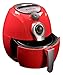 Avalon Bay, AB-Airfryer100R, Hot Air Fryer with Manual Controls, Compact Sized, 3.7 Quart Capacity, Red, Black