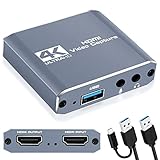 Capture Card 1080p 60fps, 4K HDMI Video Game