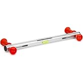 AutoSolo Steering Wheel Level Alignment Tool with Magnetic Torpedo Level, Adjustable 8-15 Inch Universal Fit - Keep the Wheel Centered While You Set Toe at Home