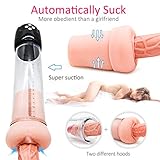 Electric Pennis Sucking Toys Breakix Male Elecrric Massager with Multi Powerful Modes Suction & Vibration Massage Vacuum Pump Tool,Best Gift for Boyfriend Husband Sexy Underwear Toy for Men