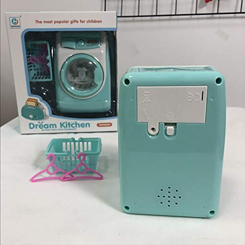Facaily Washing Machine Mini Simulation Dollhouse Furniture Kitchen Toys Kids Children Play House Washing Machine for Fun Kids - Thumbnail 4