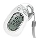 Pedusa PE-771 Tri-Axis Multi-Function Pocket Pedometer (White with Holster/Belt Clip)