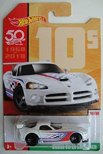 Hot Wheels 10S, White Dodge Viper Srt10 Acr 1010 50Th Anniversary