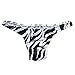FEESHOW Men's Stretch Zebra Bikini Briefs Thongs Underwear