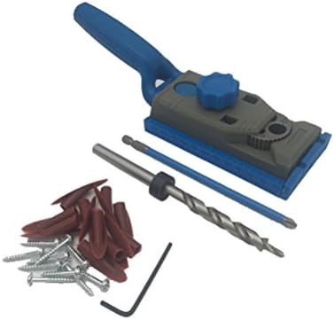 Woodworking Pocket Hole Jig Kit Set 9.5mm Drill Guide Sleeve For Kreg Pilot Wood Drilling Dowelling Hole Saw Master System (Jig Pocket Hole System-001)