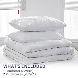 DOWNCOOL Full Size Comforter Sets - White Comforter