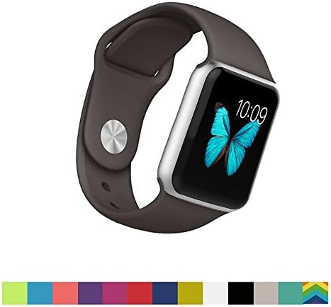 Apple Watch Band - WantsMall S/M Soft Silicone Sport Style Replacement iWatch Strap for 42mm Apple Watch Models (Caramel)
