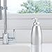 mDesign Modern Metal Aluminum Foaming Soap Dispenser Pump Bottle for Kitchen Sink Countertop, Bathroom Vanity, Utility/Laundry Room, Garage - Save on Soap - Linn Collection - 4 Pack - Brushed/Silver