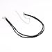 UdobuyPunk Gothic Double Layer Black Velvet PU Leather Chain Necklace Stretch Tattoo Choker Elastic Tassel Necklaces