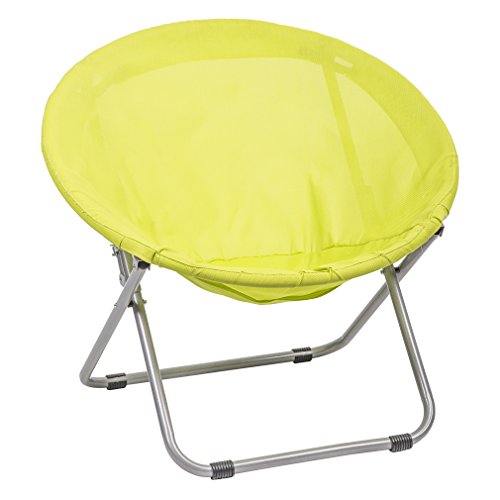 Large Folding Saucer Moon OutDoor Patio Leisure Chair Corduroy Round