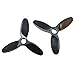 Lego Parts: Airplane/Helicopter Propeller 3 Blade - 5.5 Diameter (Service Pack of 2 - Black)