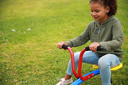 SLIDEWHIZZER Kids Outdoor Backyard Playground Seesaw: Swivels and Rotates 360 Degrees Teeter Totter at Home for Youth Junior Age 3 4 5 6 7 8