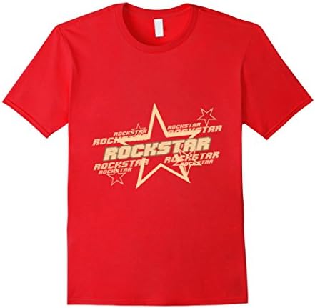 Men's Unique Hot Rockstar T-shirt XL Red