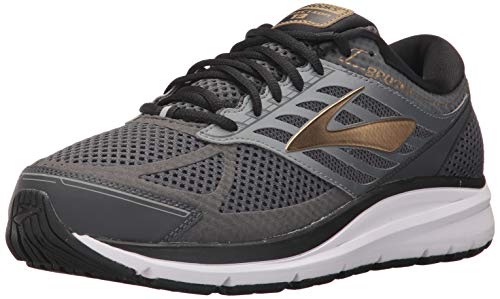 Brooks Men's Addiction 13 Black/Ebony/Metallic Gold 8 EE US