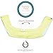 Kaydee Baby Organic Reversible Drool & Teething Pad With Fleece Inner Lining for Ergobaby Carrier - Flower & Herringbone