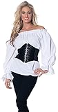 Underwraps-Renaissance-Long-Sleeve-White-Blouse-Medium
