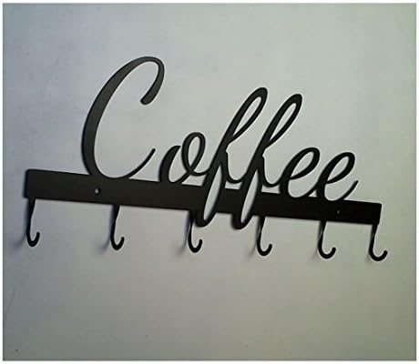 Cup/Mug Rack with hooks for Cups and Mugs, Coffee