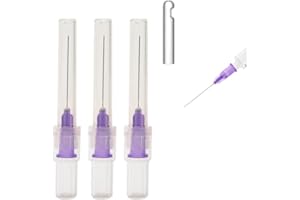 SNAWOP Dental Endo Irrigation Syringe Needle Tips 50PCS End-Closed Side Hole 23G/27G/30G (30G,Purple)