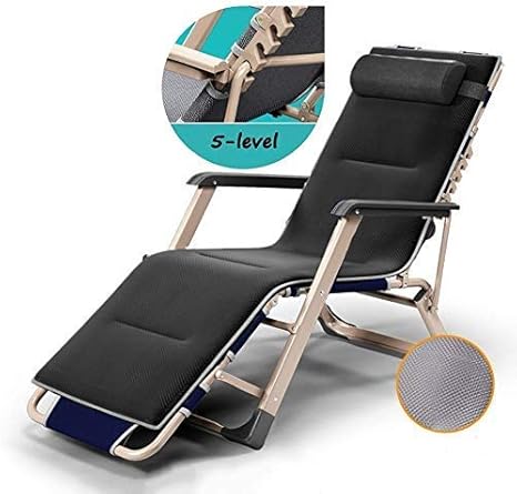 AQWESD Liegender Terrassenstuhl und Schwerelosigkeitsstuhl mit Kissen