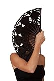 Battenburg Lace & Embroidered Hand Fan