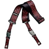 DiMarzio DD2243 Steve Vai Cliplock Art Strap Black w/Bonus RIS Pick (x1) 663334047600