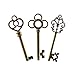 Honbay Mixed Set of 30 Large Skeleton Keys in Antique Bronze - Set of 30 Keys
