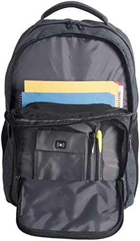 Kenneth Cole Reaction Travelier Multi-Pocket Laptop & Tablet Business, School, & Travel Backpack Bag, Charcoal, One Size 4 Kenneth Cole Reaction Travelier Multi-Pocket Laptop & Tablet Business, School, & Travel Backpack Bag, Charcoal, One Size