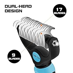 Sulie Tech Pet Grooming Brush, Dematting Undercoat