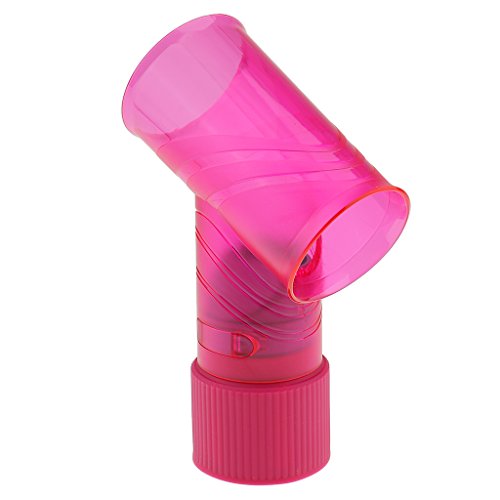 Dovewill Salon Plastic Wind Spin Magic Curl Hairdryer Diffuser Air Curler Hair Dryer - Pink, as described