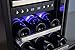 Phiestina 15 Inch Dual Zone Wine Cooler Refrigerator - 28 Bottle Built-in or Free-standing Frost Free Compressor Wine Refrigerator for White and Red Wines with Digital Memory Temperature Control