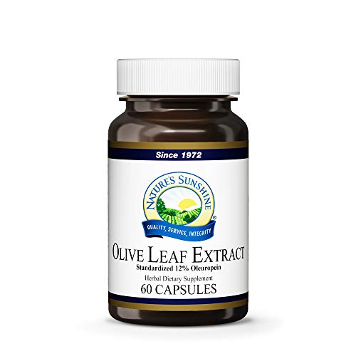 Nature's Sunshine Olive Leaf Extract Concentrate, 60 Capsules | Supports Cardiovascular Health, Contains Antioxidant Properties, and Helps Maintain Healthy Blood Sugar Levels