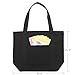 Augbunny Heavy Duty 100% Cotton Canvas Zipper Beach Shoulder Grocery Tote Bag With Outer Pocket 2-pack