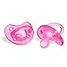 Chicco PhysioForma 100% Soft Silicone One Piece Pacifier for Babies Aged 0-6 Months | BPA & Latex Free | Reusable Sterilizing Case | Pink, 2pk