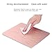 Qcute Mouse Pad, Gaming Aluminum Mouse Pad 9.45 X 7.87 Inch W Non-Slip Rubber Base & Micro Sand Blasting Aluminum Surface for Fast and Accurate Control (Large, Rose Gold)