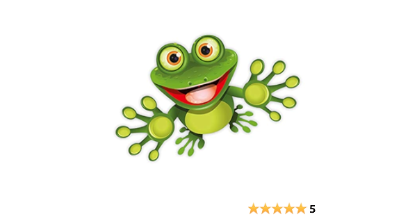Pegatina rana divertida | 15 cm | para portátiles maletas ...