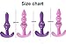 Vibrating Anal Plug Mini Anal Beads Adult Dildo Butt Plug Jelly G-spot Massager 3 Bulbs Color Random, Pack of 1