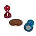 24 Acrylic Magnetic Push Pins - Assorted Colors - Perfect Magnet Set for Fridge and Refrigerator, Whiteboards, Dry Erase Boards, Maps and Teachers