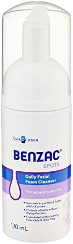 benzac daily facial foam cleanser