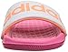adidas Performance Voloomix XJ Slide Sandal,Pink/White/Flash Orange,5 M US Big Kid